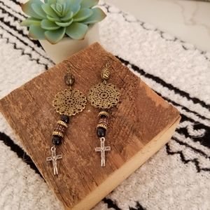 Handmade Boho Charm Earrings